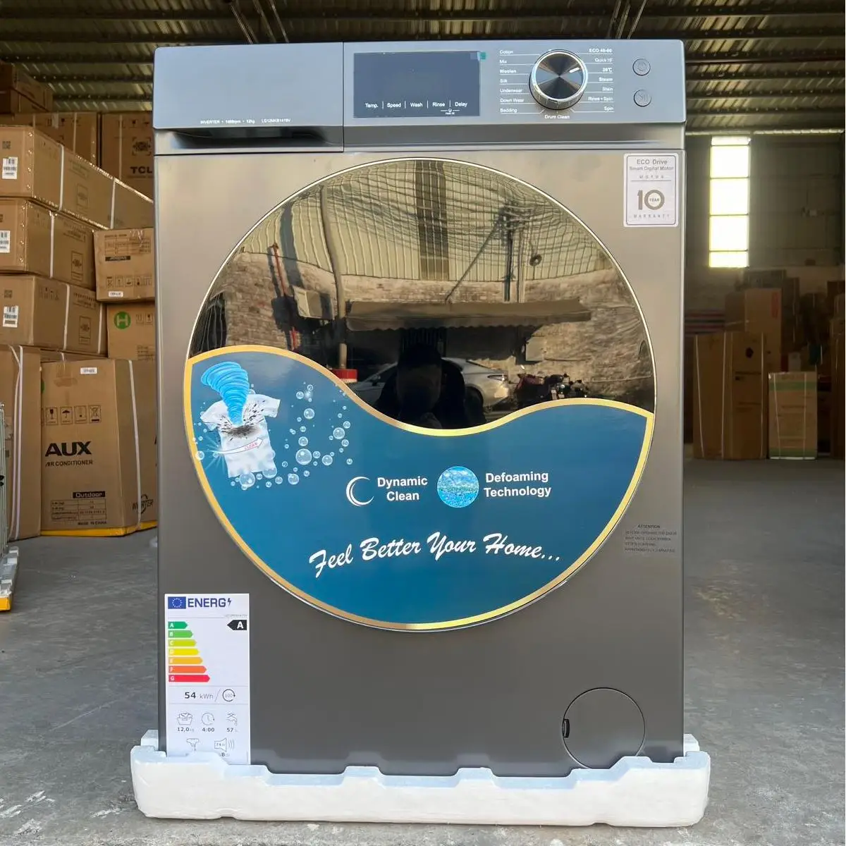 12kg automatic drum front washing machine Household large capacity laundry and dehydration two-in-one clothes dryer Frequency