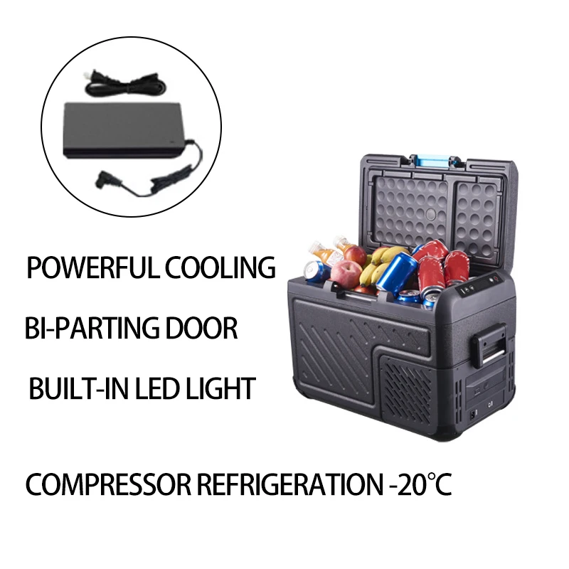 China Oem 2024 Hot Sale 18l 25l Travel Freezer Electric Cooler 12v Mini Refrigerator Portable Car Fridge For Rv Cars