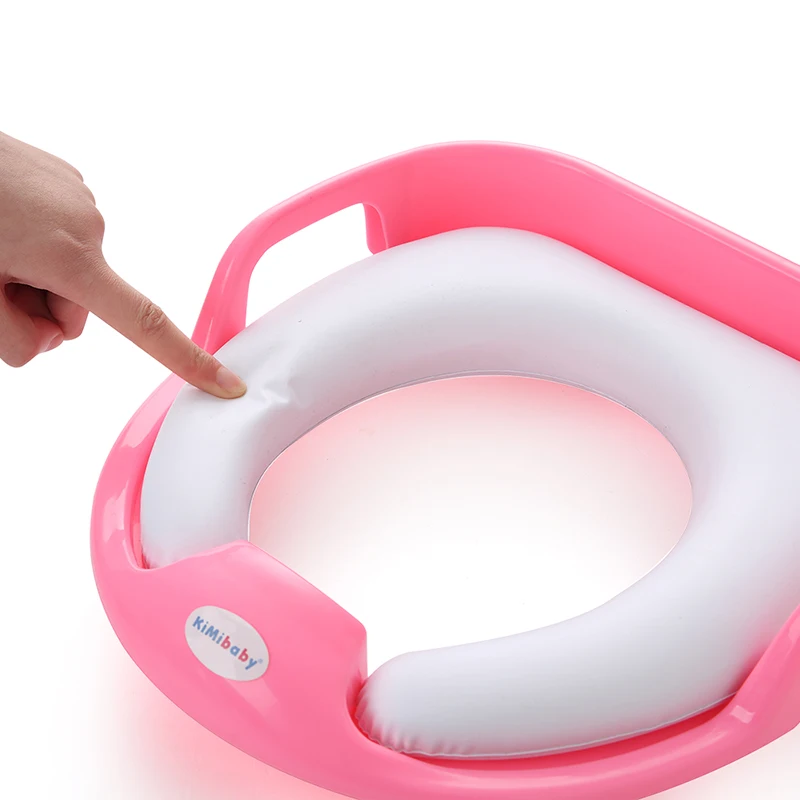 
Certificated baby soft toilet seat potty training seat with handle 