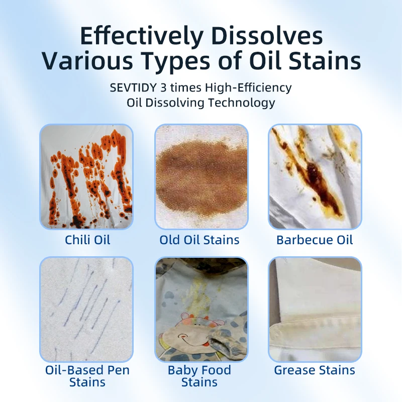 Effective Disposable Liquid Pigment Oil Stain Remover Strong Cleaner For Removing Oil Stains From Clothing