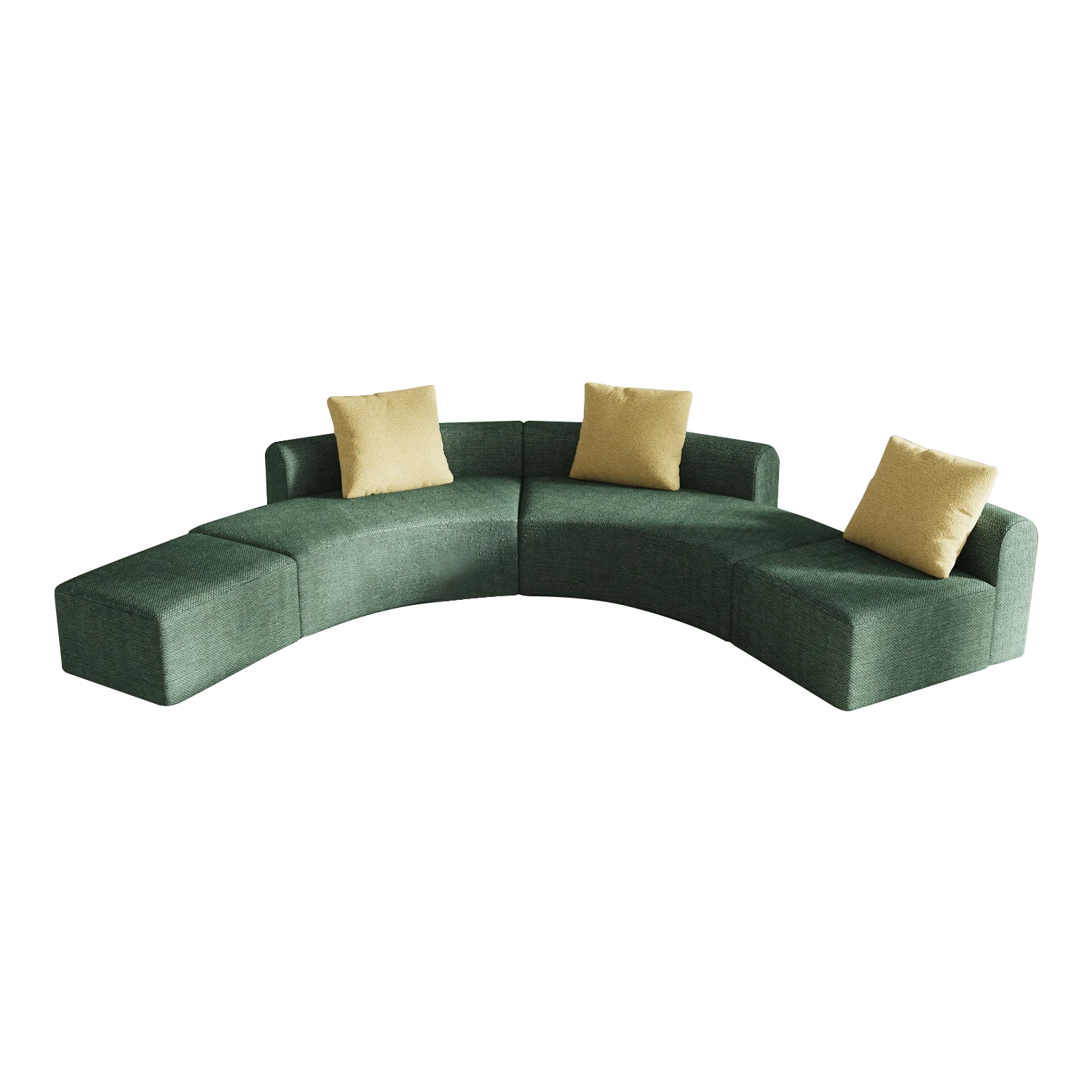 7pcs New Modern Design Exquisite Modular Sofa Set with One Seat Two Seat Soft Throw Pillows for Living Room Creative Shape Sofa