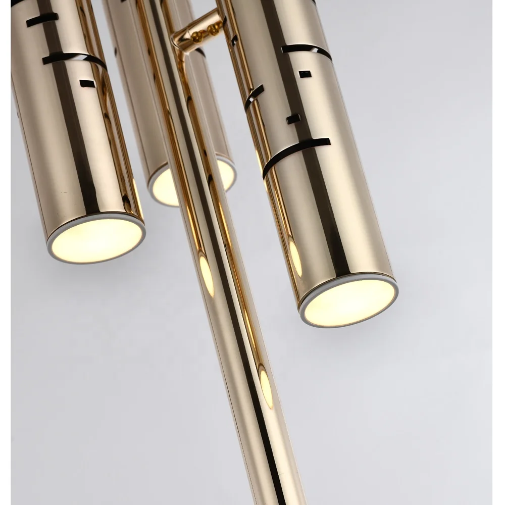 hot selling nordic modern LED floor lamp gold metal acrylic standing lamp living room bedroom study lamp