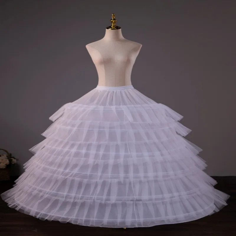 hot petticoat for quinceanera Crinolines and hoop skirts petticoat Lolita ring fish bone cancan 6 hopps petticoat underskirt