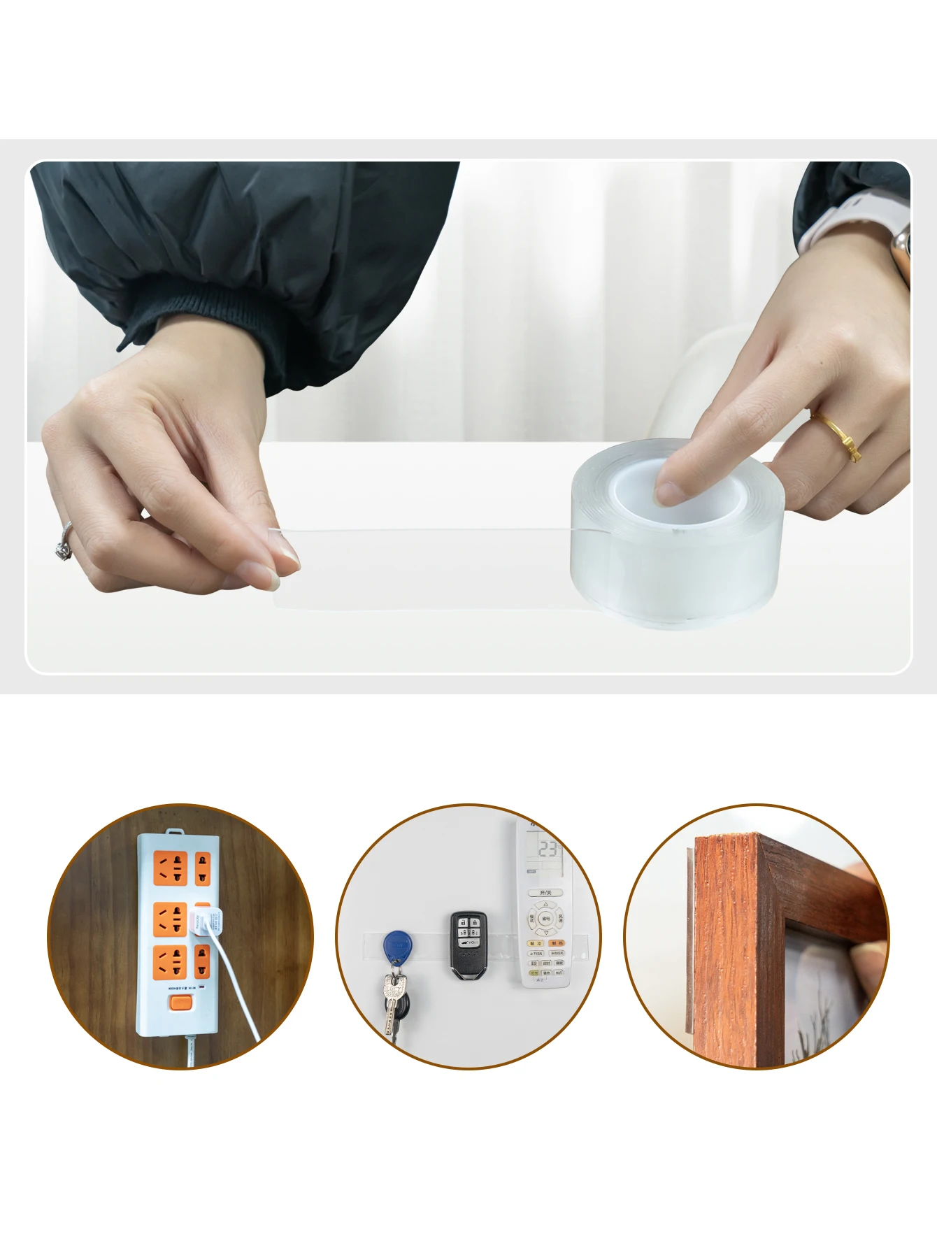 Berserk Pressure Sensitive Nano Tape Dots Adhesive Reusable Nano Double Sided Tape