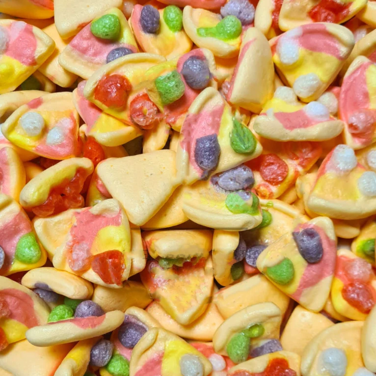 Новые сублимационные закуски FD вкусные сушеные пиццы 3D фруктовые желе Мармеладные Конфеты халяль