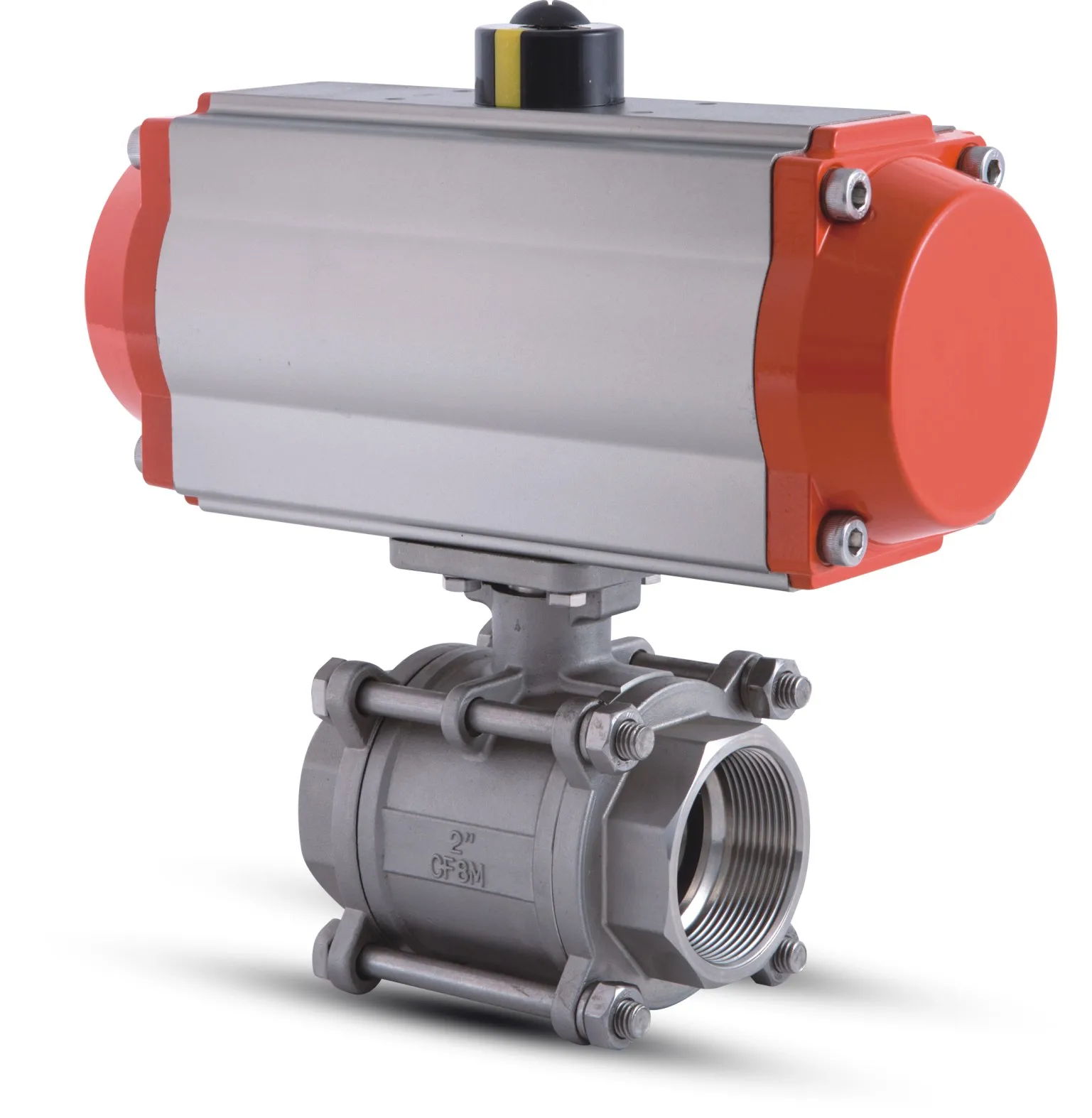 Custom Factory Wholesale Air Actuated Three-Way On-Off Pneumatic Thread Ball Valve