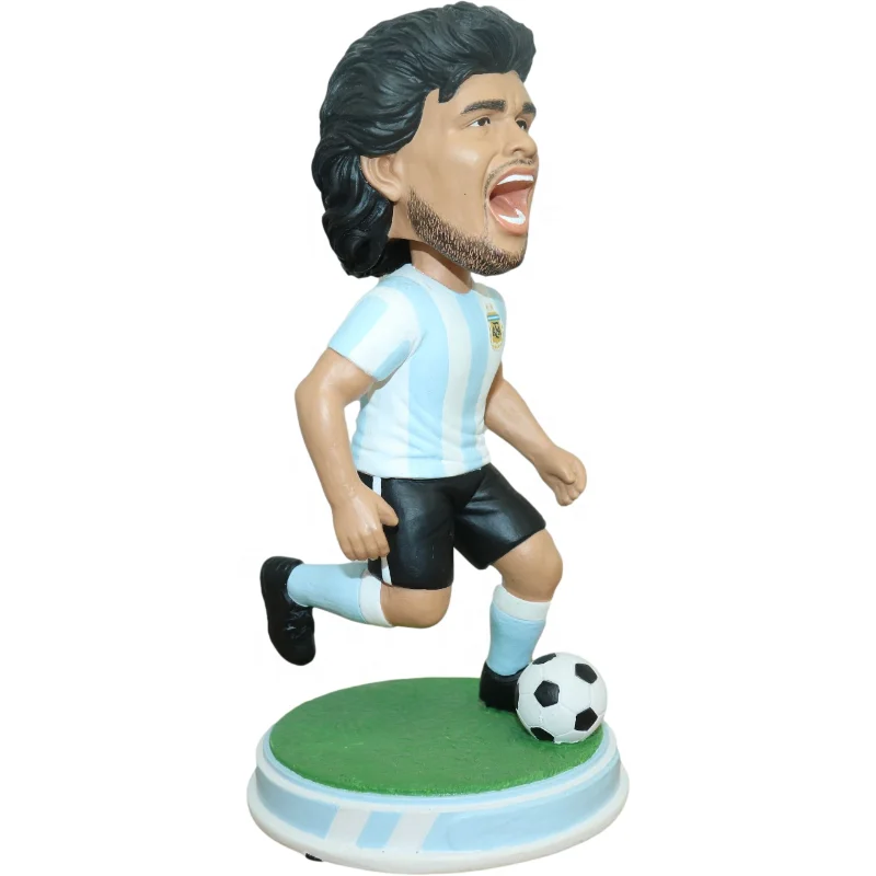 Amazon Hot selling Diego Maradona Starting Lineup Dribbling Bobblehead Doll Customized the greatest footballer Maradona figurine