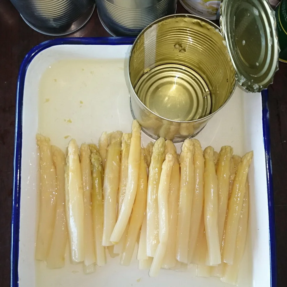 Jar Food Canned White Asparagus Whole In Jar