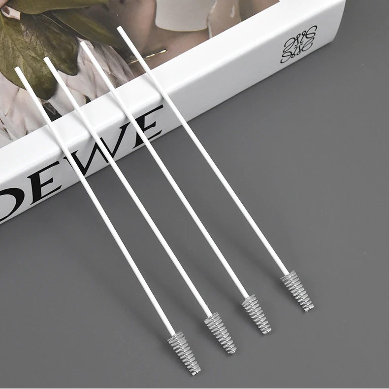 Pet Dogs Cats Water Dispenser brushes Plastic Handle Straw Drinking Pipe  Cleaning Brush Disposable brushes