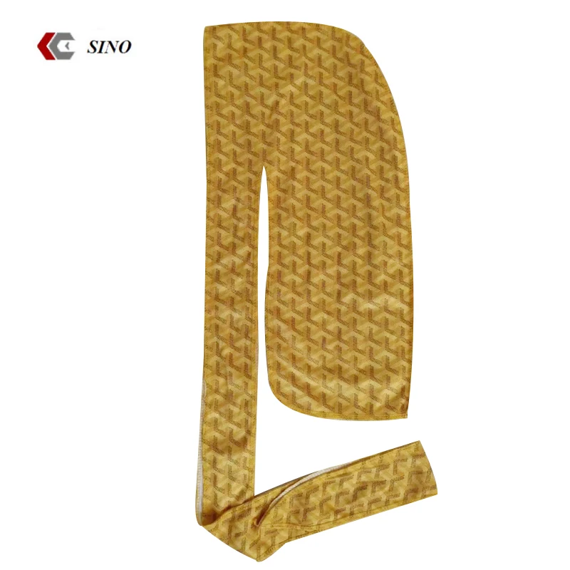 
Hot sale Shopping using cool split color durag custom designer printing durag 