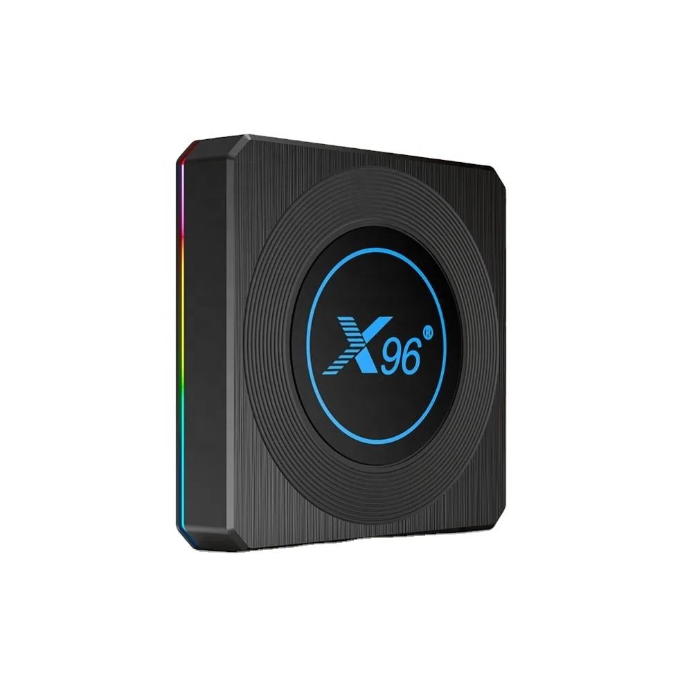 android tv Box OEM X96 X4 smart tv box Amlogic S905X4 4gb 32gb 2.4g 5g Dual WIFI BT with programmable dynamic RGB 8K smart tv