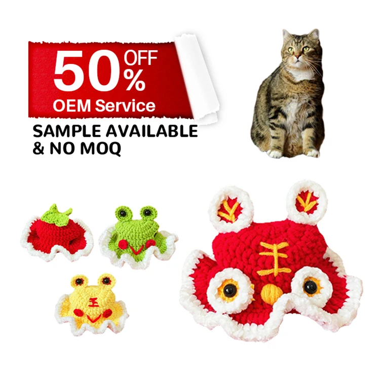 Cute Pet Hat Cat Dog Hat With Tiger Ears for Cat Kitten Puppy Pet Animal-Safe Materials and Adjustable