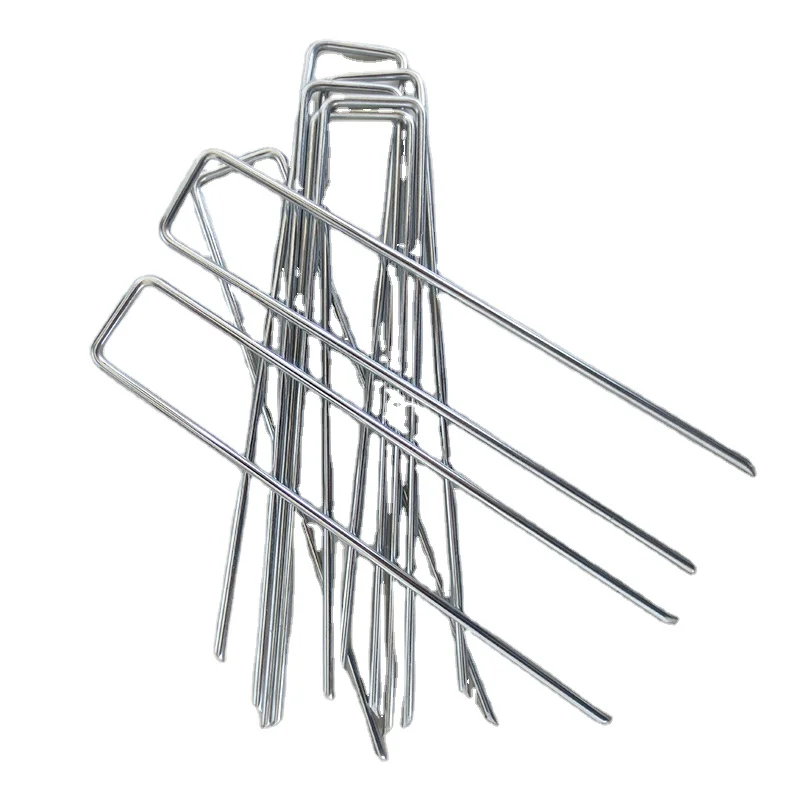 Пользовательские оцинкованные тепличные стеклянные экологически чистые скобы для искусственного газона ландшафтные садовые булавки