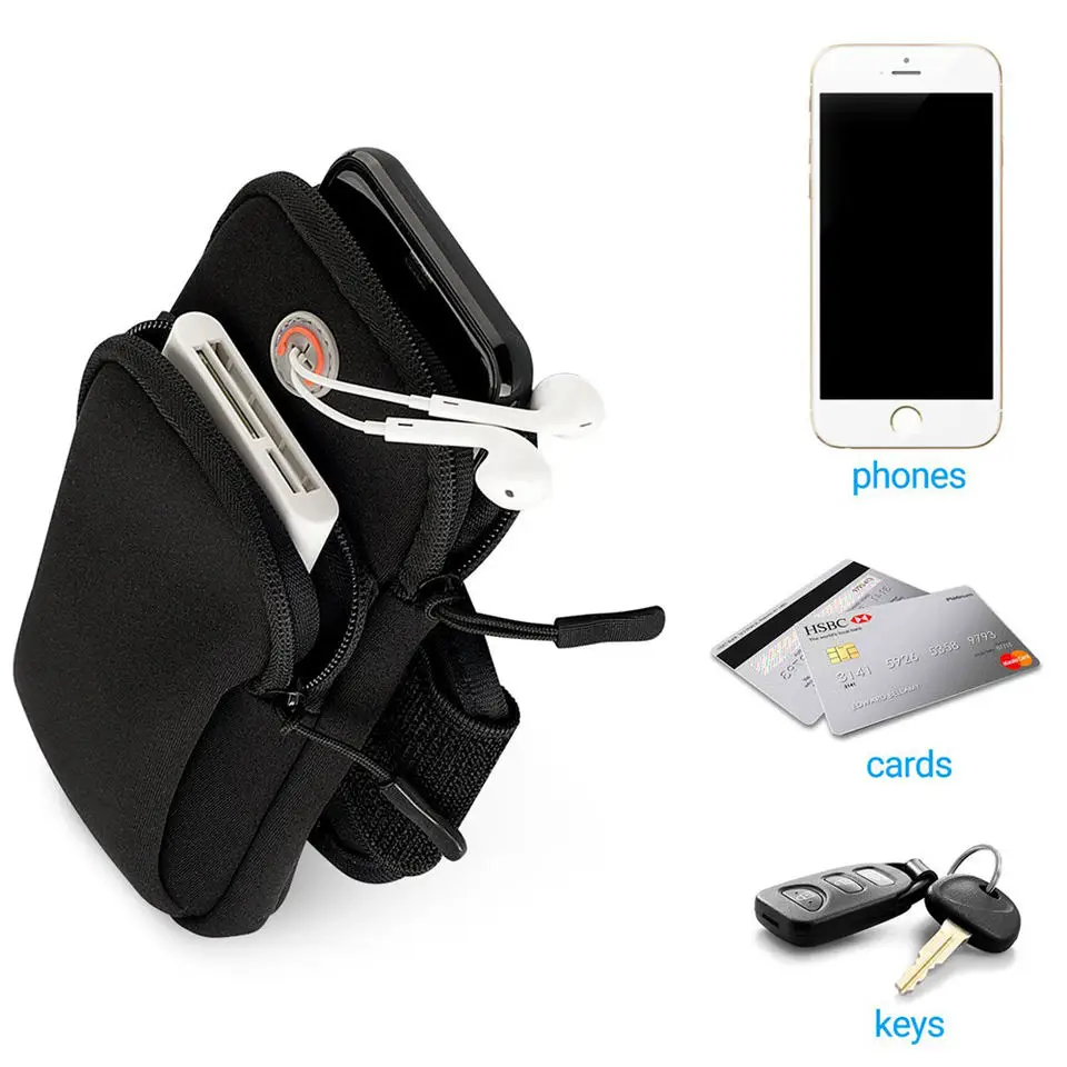 Phone Holder for Running Armband Mobile Pocket Bag Arm Band Sleeve BagFit Sport Gym Hiking