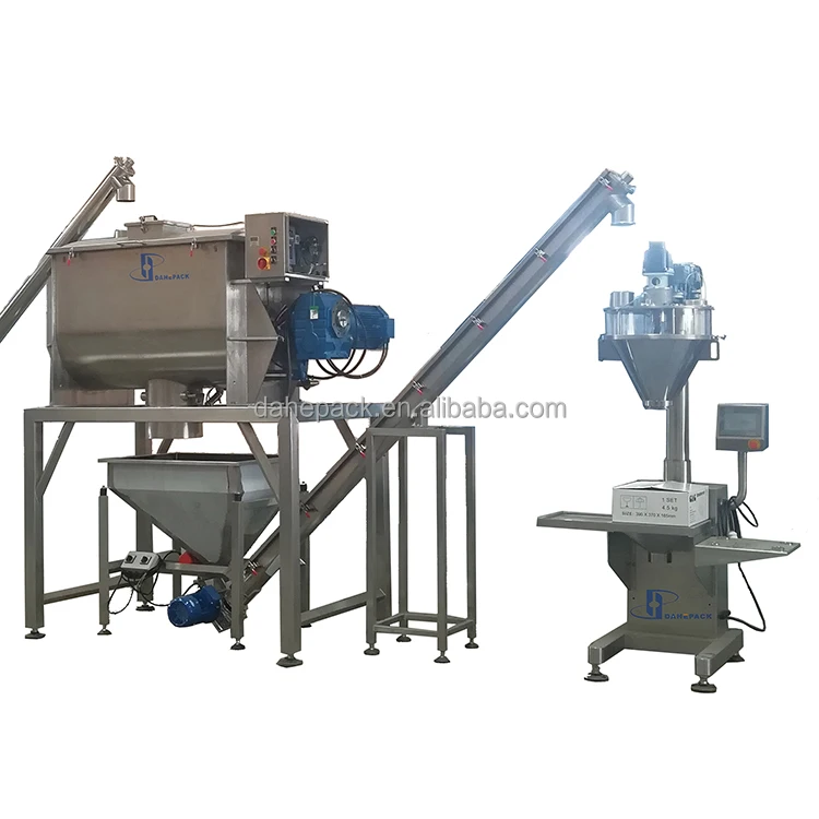 Horizontal Blender Milk coffee protein Salt powder Ribbon Mixer