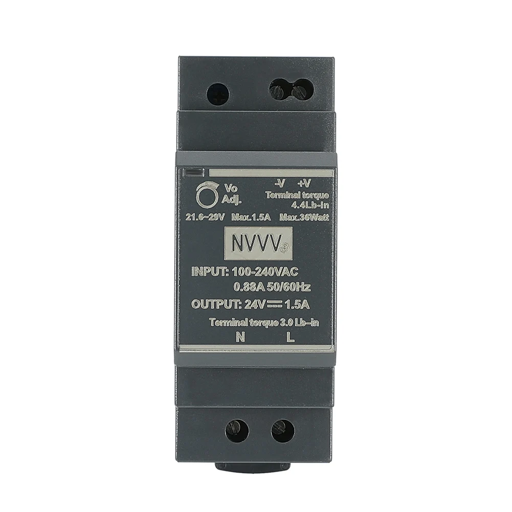 NVVV HDR-30-24  AC to DC 30W dc power supply DIN Rail 24v 1.25A Industrial power Switching Power Supply for industrial