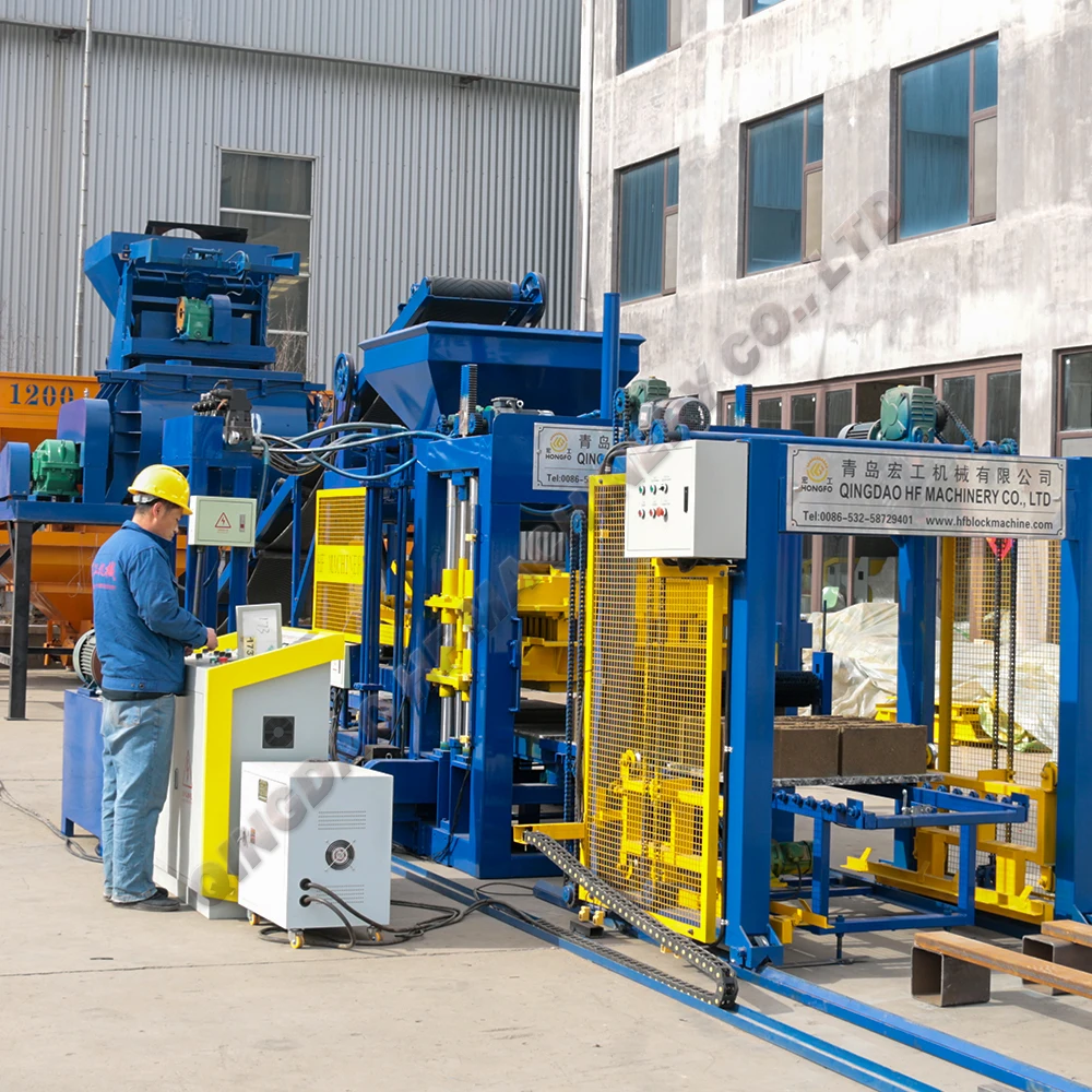 QT5-15 Full Automatic Block Making Machine For Produce Lego Concrete Brick On Sale In Bangladesh