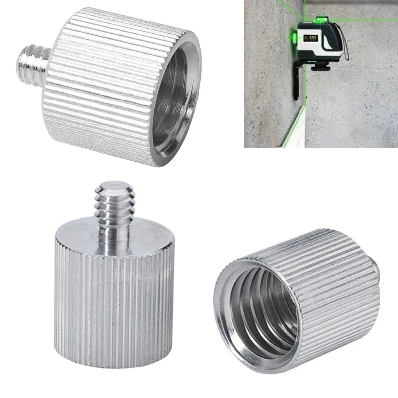 Microphone Stand Adapter 5/8 to 1/4 Metal Female to Male Mic Screw Plate Flash Light Converter Camera Tripod