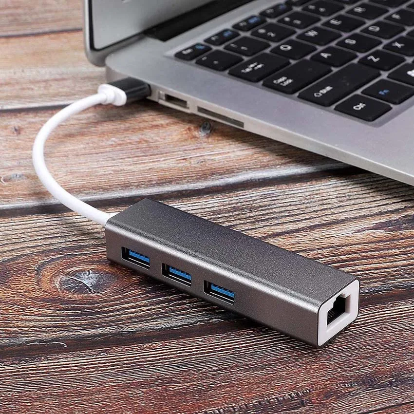 Горячая продажа usb 3 0 к rj45 концентратор lan Ethernet адаптер гигабит с Женский порт для ноутбука ноутбук компьютер