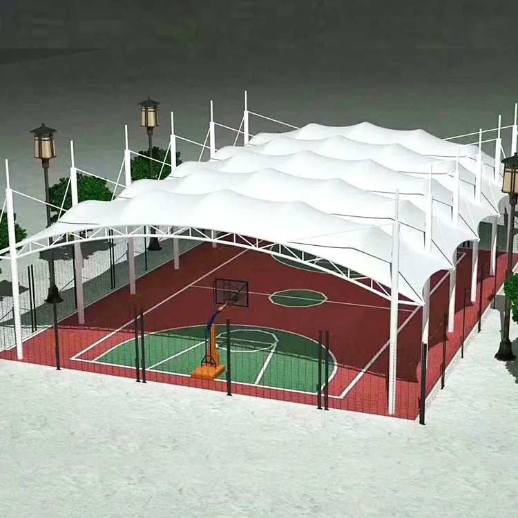 Customised PVDF Fabric Membrane Structure Canopy Roof For Sports Facilities