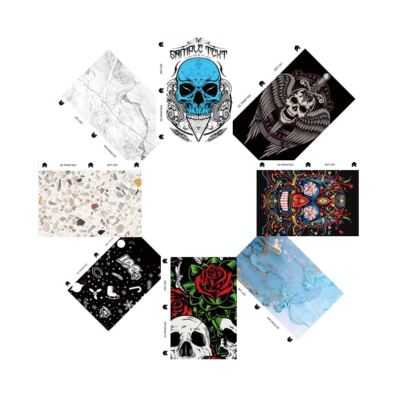 Factory Direct Sale 3D Embossed Back Skin Anti-scratch 120*180 mm Fashion Universal Cutting Mobile Phone Back Sticker