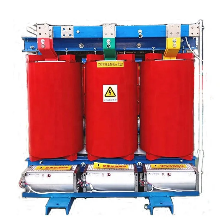 power electrical transformer 3 phase 100kva 200kva 500kva 630kva 11KV 33KV dry type power supply transformer manufactures