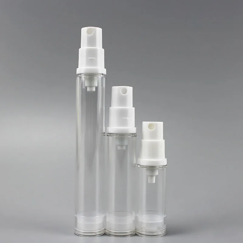 High Quality Airless Pump Bottle Plastic Vacuum Spray Bottle for Lotion and Cosmetics Seal and Press Type for Skin Use