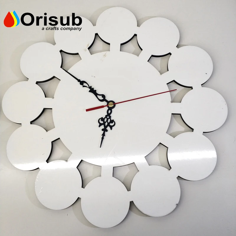 30cm Dye sublimation heat transfer blank MDF clock from Orisub