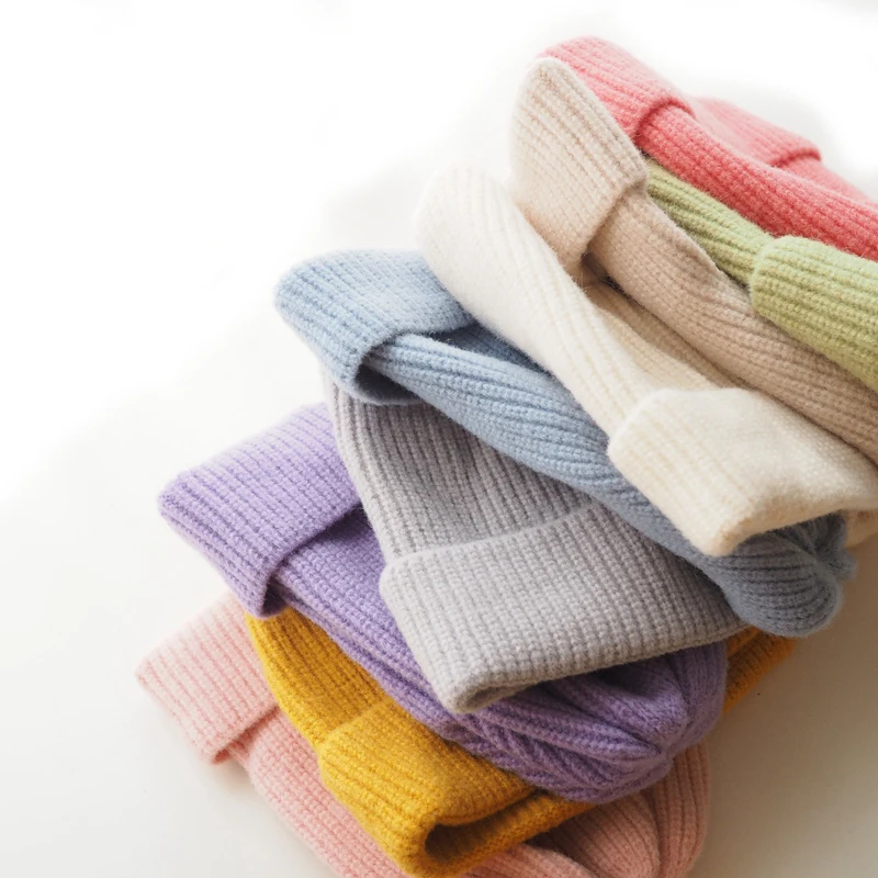 Custom Your Logo Unisex Cable Knit Warm Soft Stretchable Winter Beanie Hats Custom Designer Embroidery Beanie Hat