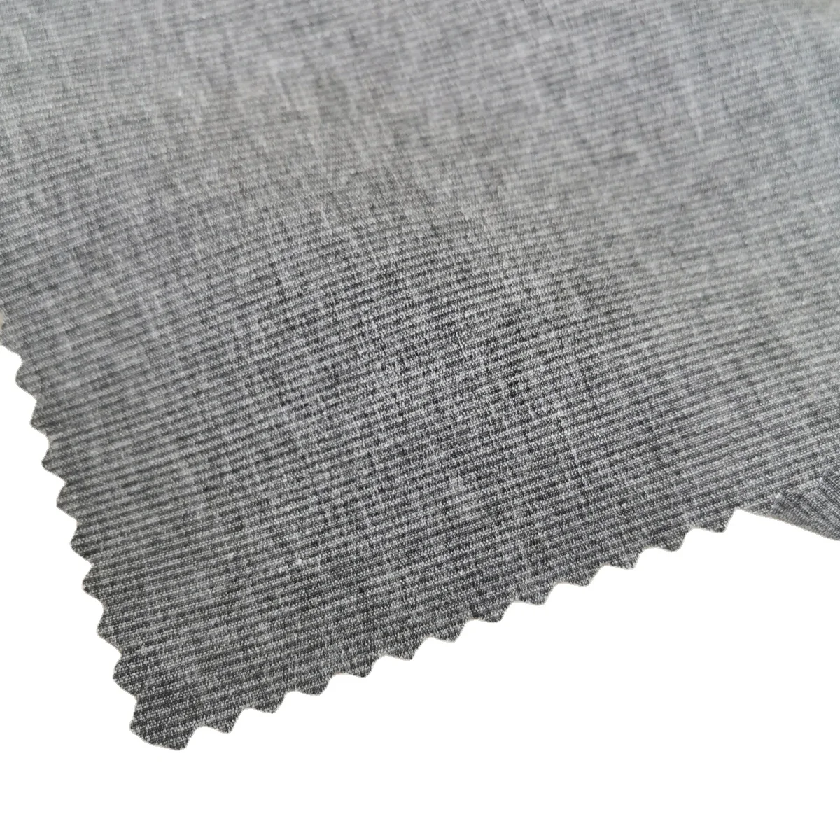 Custom color melange style polyester rayon spandex 4 way stretch for garment