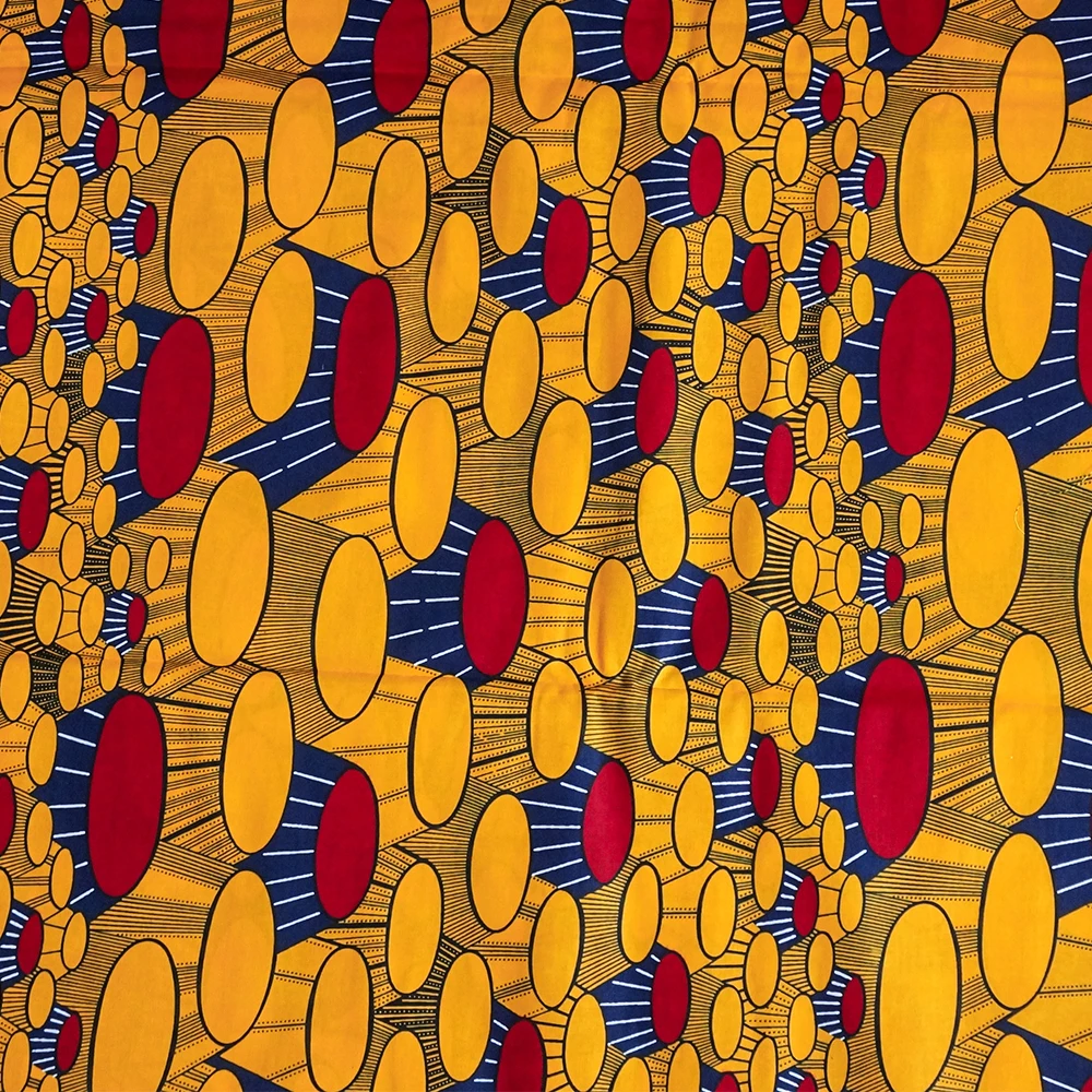 V1207 veritable guaranteed tissus printed real print africa wax ankara waxed cotton fabric