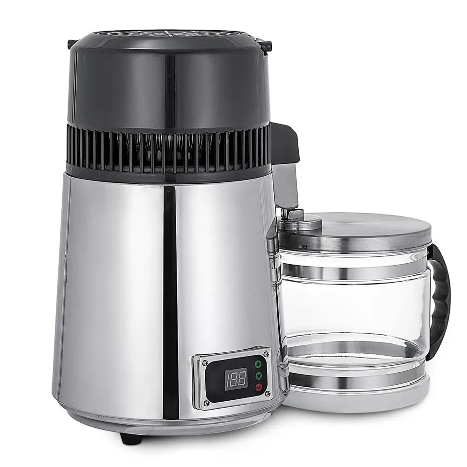 4L Dental Use portable 304 stainless CE Approved Glass Homeuse Laboratory Used Water Distiller