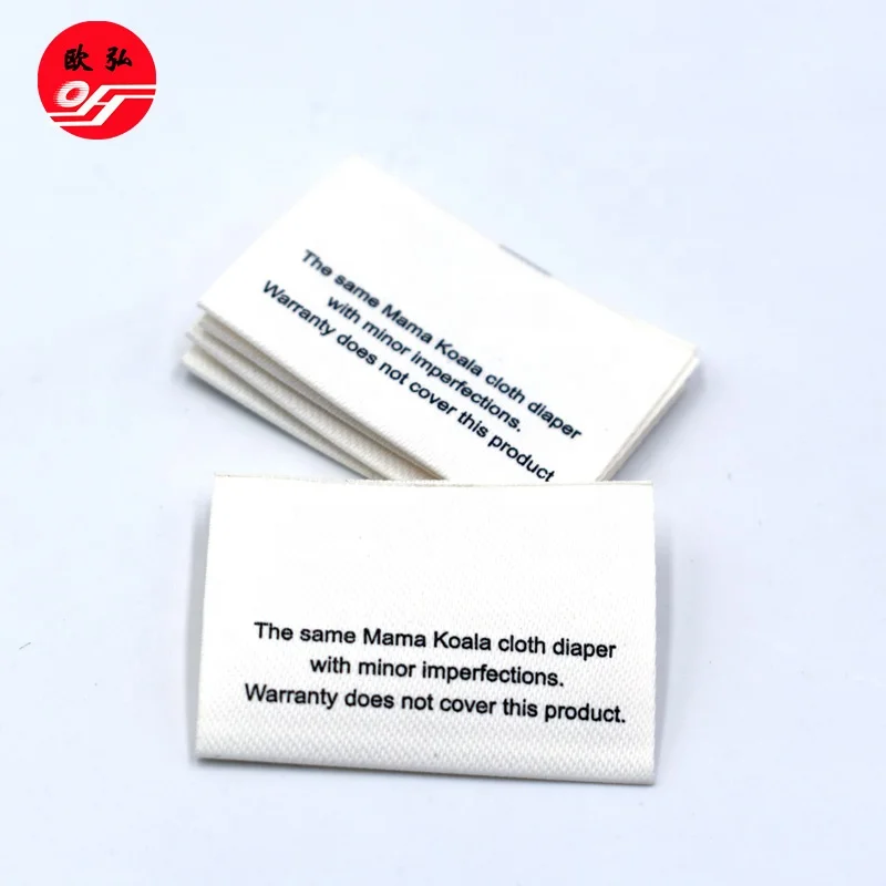 
Wholesale Customized Colorful Heat Transfer Printing Garment Neck Labels 