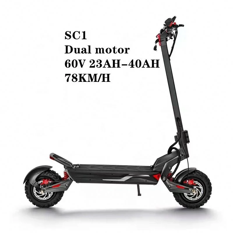 800w dual motor 2 wheel folding electric scooter