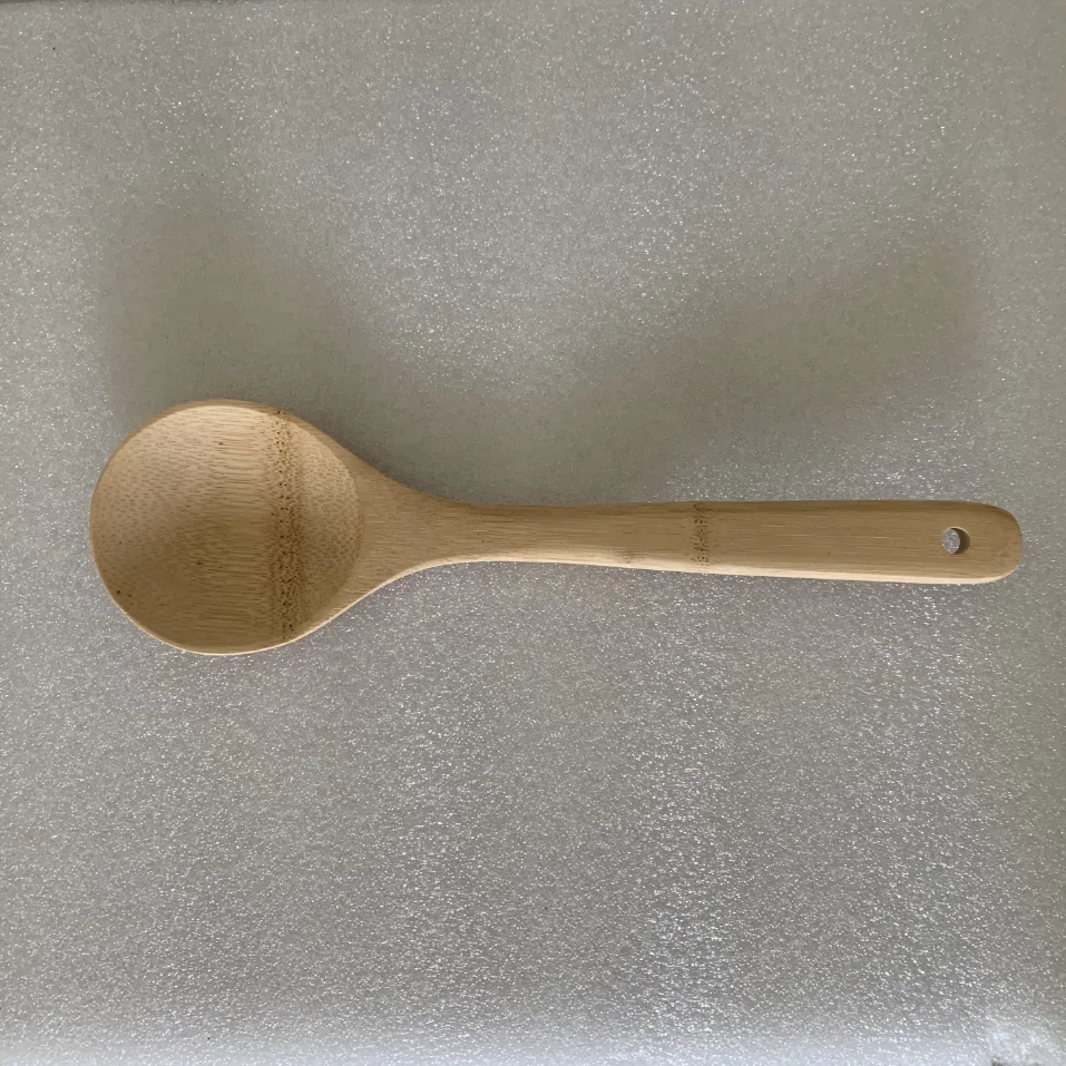 6 pcs big size bamboo kitchen spoons spatula utensils tools sets