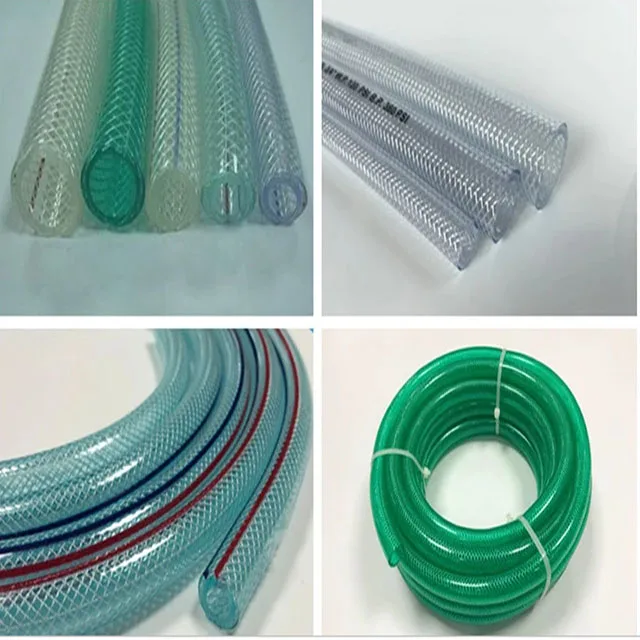 polyester fiber braiding reinforced PVC flexible high pressure hose extruder line poly yarn reinforced PVC garden hose extrusion