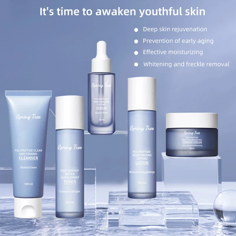 Beauty Care Products Sheep Placenta Facial Whitening Brightening Anti Aging Face Skincare Kit Korea Skin Care Set(NEW)