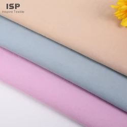 Stock lot Wholesale manufactures easy care solid 35 cotton 65 nylon fabric for garment 306