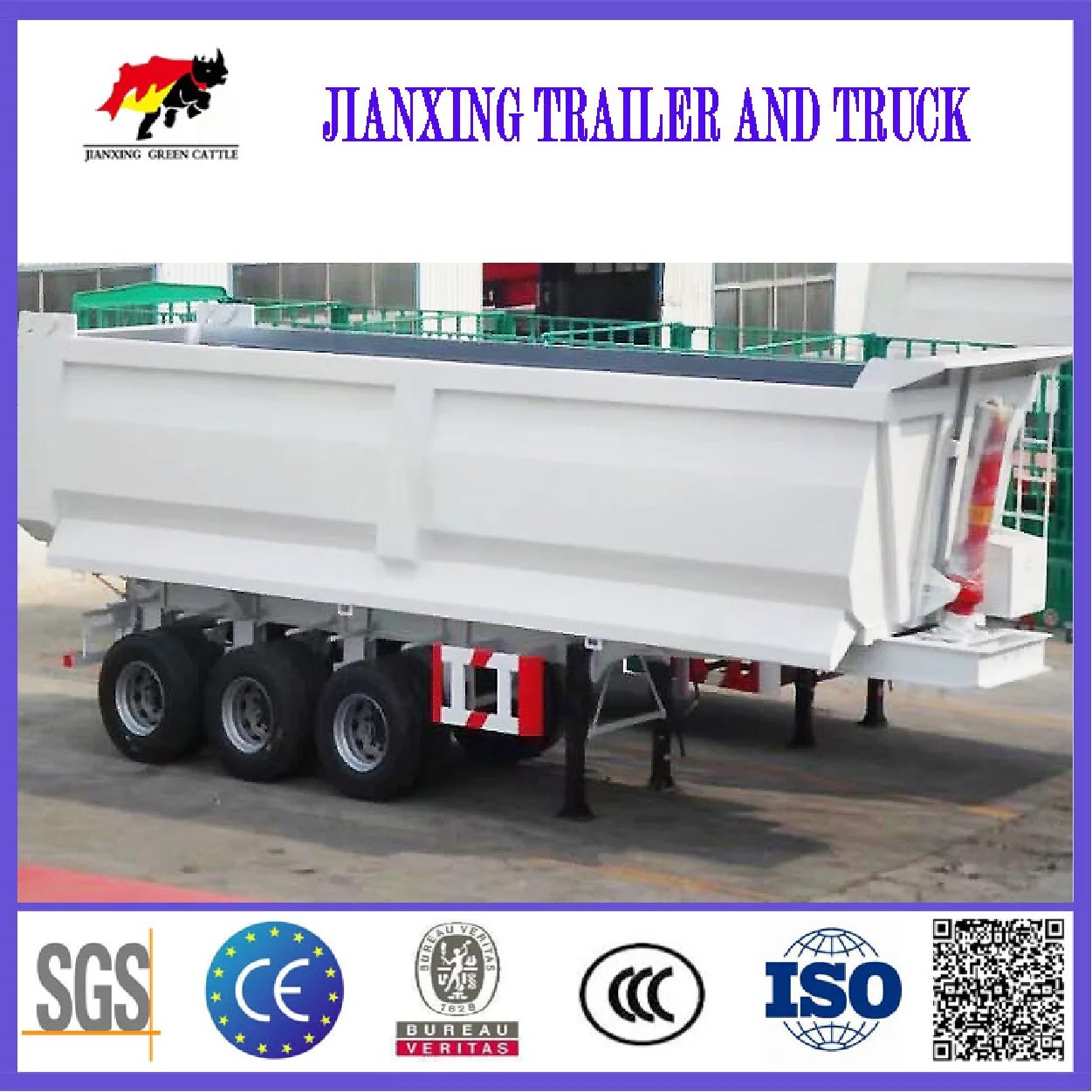 semi dumper trailer 30ton dump trailer tractor dump trailer