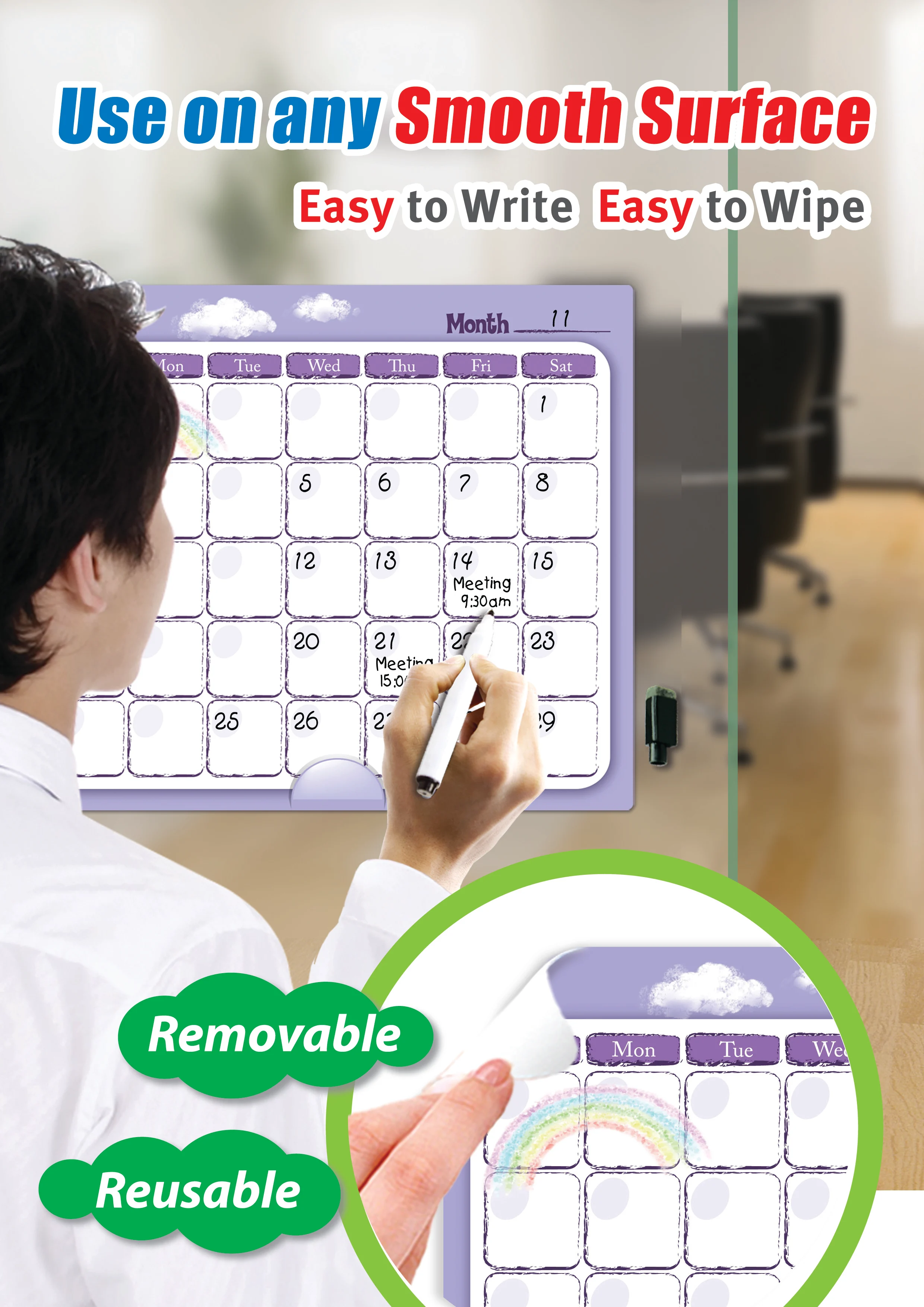 
The most practical waterproof small memo magic writing board for home 