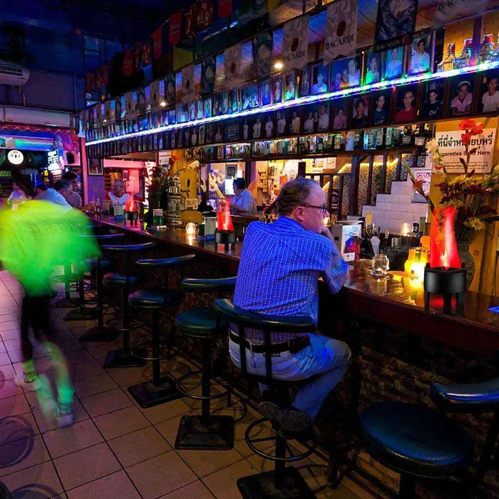 3d Led Fake Silk Fire Flame Flame Effect Light With Fake Flames