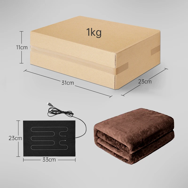 Electric Blanket  Heated Throw Home Office Use & Machine Washable Keep Warmer Electric Blanket
