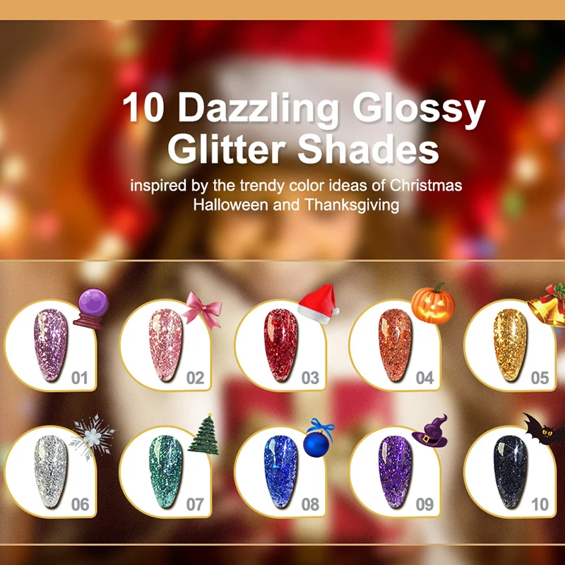 RONIKI semi permanent uv nail gel polish hema free oem private label wholesale very good christmas gel polish