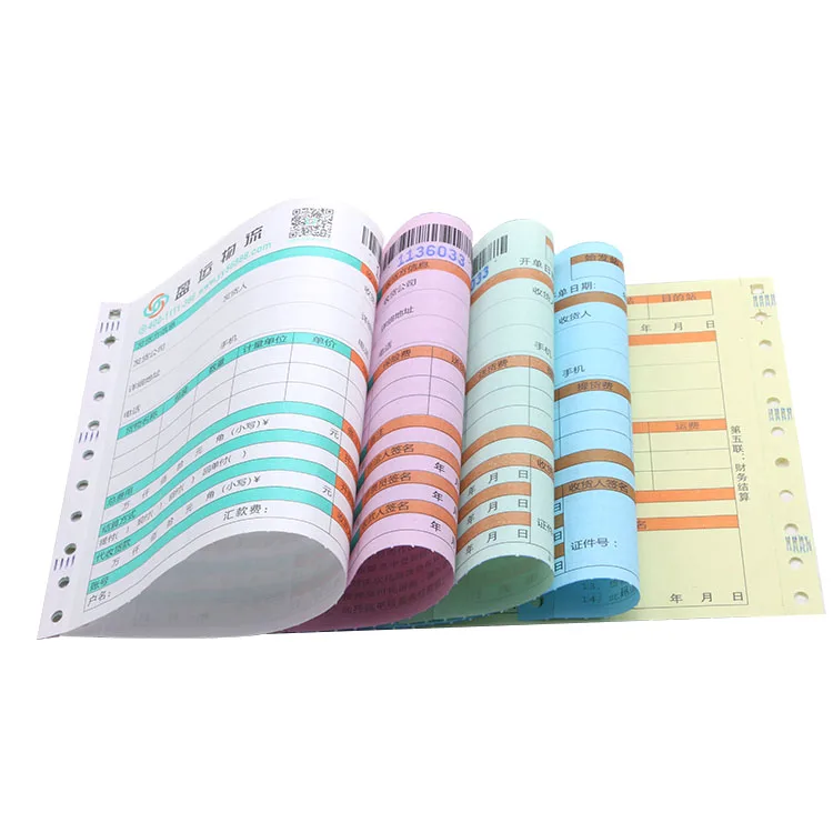 
China Most Popular 6Ply Continuous Computer Printing Paper Carbonless Copy Paper 