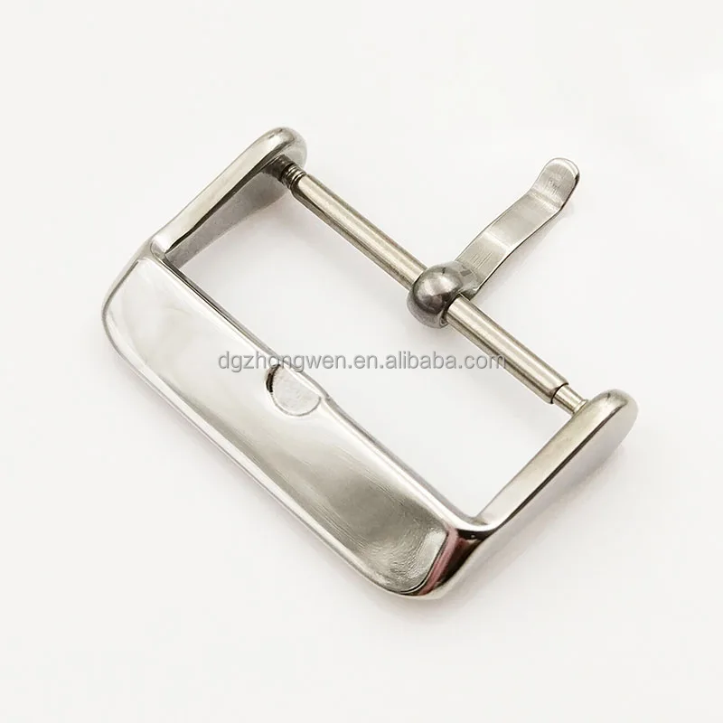ZhongWen 18-24 mm Watch Strap Buckle Stainless Steel Watch Buckle Wristband Pin Buckle for Watch Straps