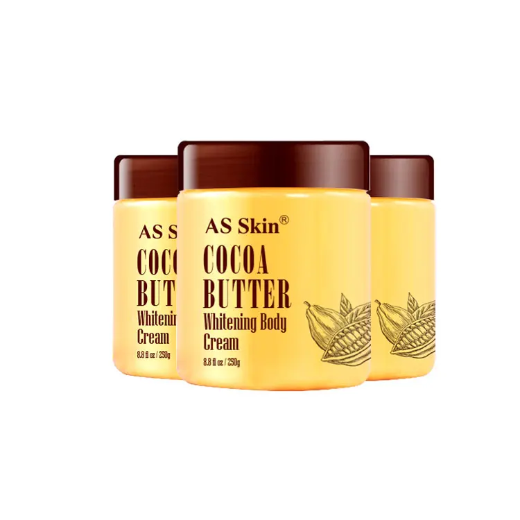 Private Label Organic Skin Care Moisturizing Body Whitening Cream Cocoa Butter Whipped Body Cream For Dry Skin