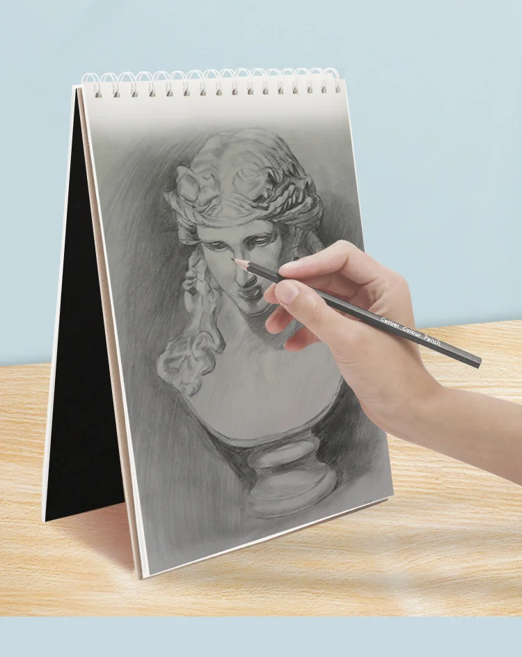 Good selling 100Gsm 12pages drawing pad paper for art A4 size