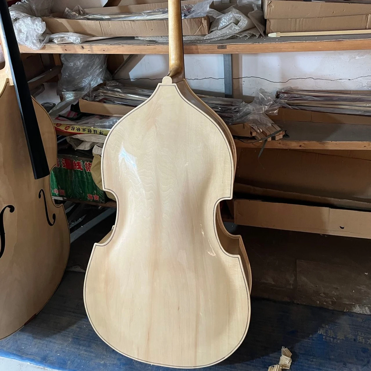 student standard contrabass/Unpainted double bass made in china