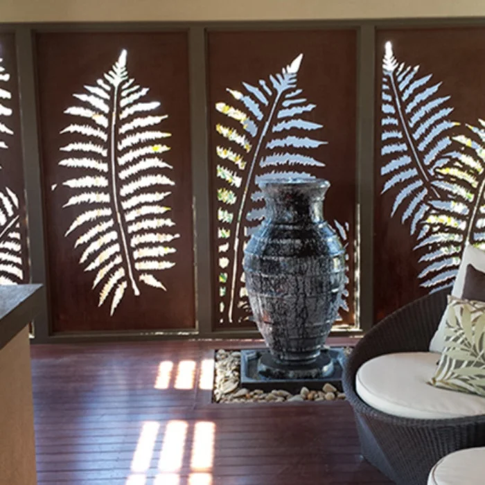 Keenhai Modern Room Divider Separate Partition Wall Laser Cut Metal Screen