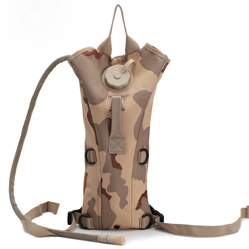1201 Custom Wholesale OEM Outdoor Hiking Cyclist Camouflage Running Tactical Hydration Backpack with Water Bladde